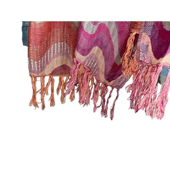 Vintage Chevron Print Pashmina - Bid Now = Discounted Shipping - Picture 6 of 12